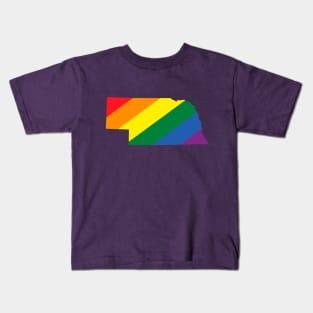 Nebraska state LGBT Pride Kids T-Shirt